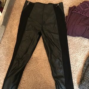 Leather leggings